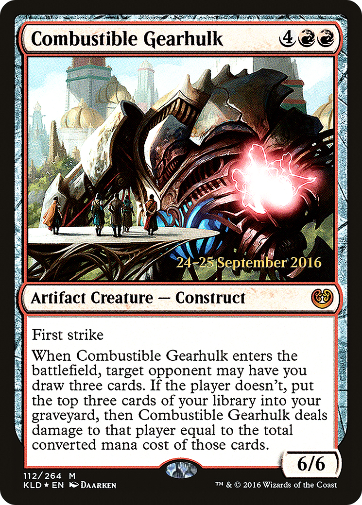 Combustible Gearhulk [Kaladesh Prerelease Promos]-1