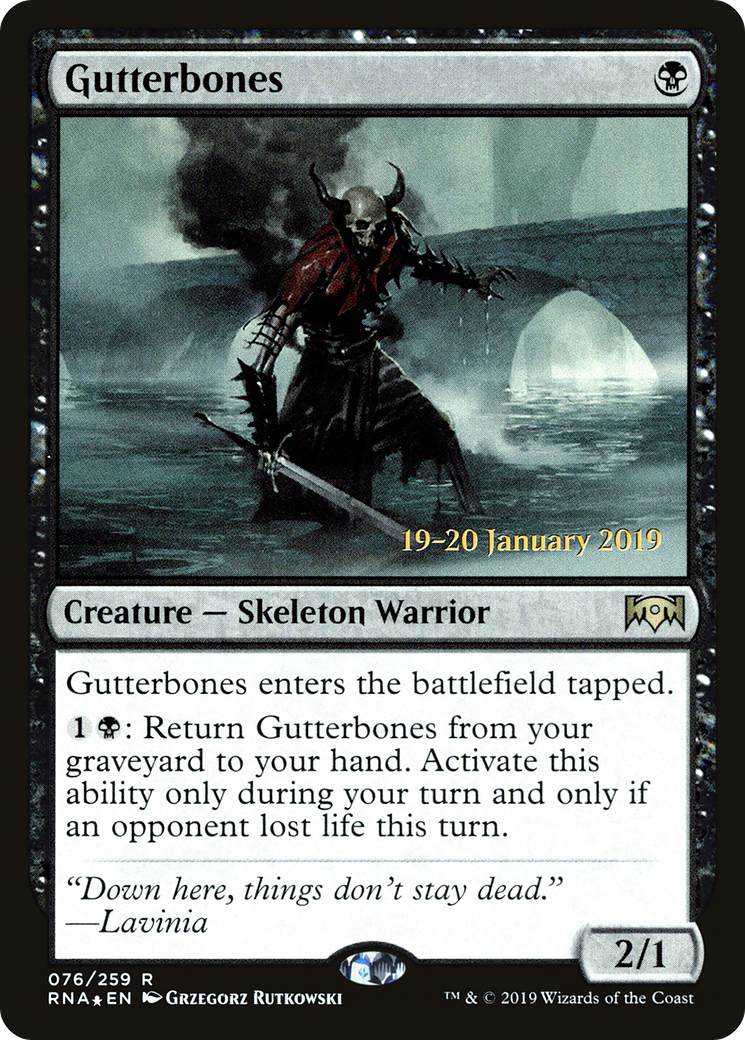 Gutterbones [Ravnica Allegiance Prerelease Promos]-1