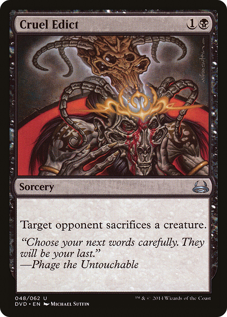 Cruel Edict (Divine vs. Demonic) [Duel Decks Anthology]-1