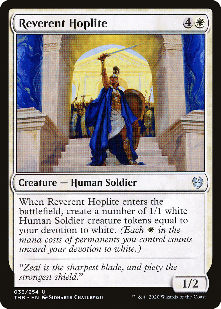 Reverent Hoplite [Theros Beyond Death]-1