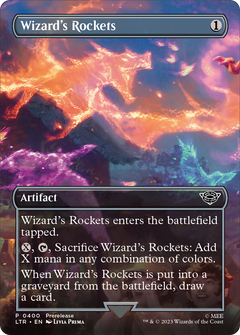 Wizard's Rockets (Borderless) (LTR-400) - The Lord of the Rings: Tales of Middle-earth (Borderless) Foil-1