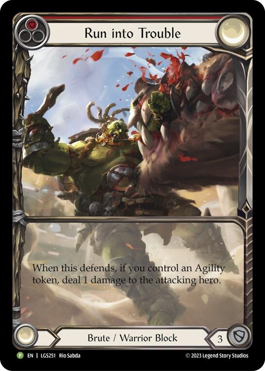 Run into Trouble [LGS251] (Promo)  Rainbow Foil-1