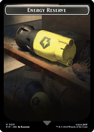 Energy Reserve // Clue Double-Sided Token (PIP-21 // 11) - Universes Beyond: Fallout Foil-1