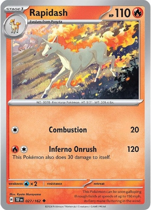 Rapidash (027/162) [Scarlet & Violet: Temporal Forces]-1
