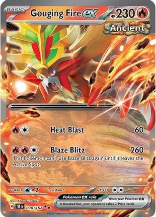 Gouging Fire ex (038/162) [Scarlet & Violet: Temporal Forces]-1