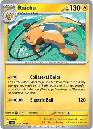 Raichu (052/162) [Scarlet & Violet: Temporal Forces]-1
