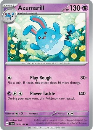 Azumarill (065/162) [Scarlet & Violet: Temporal Forces]-1