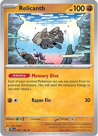 Relicanth (084/162) [Scarlet & Violet: Temporal Forces]-1