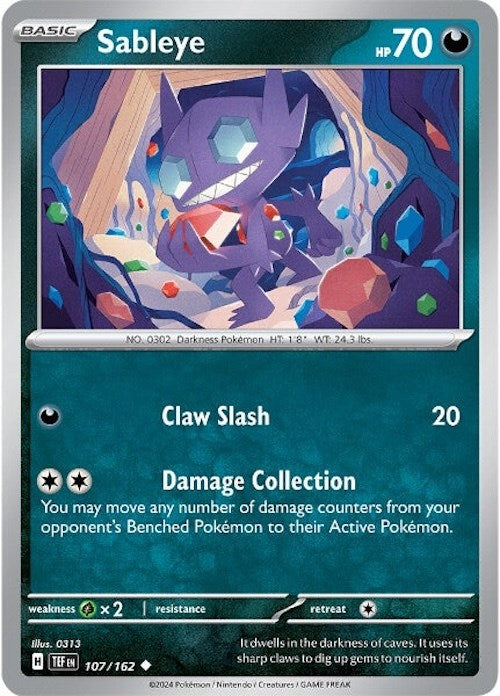 Sableye (107/162) [Scarlet & Violet: Temporal Forces]-1