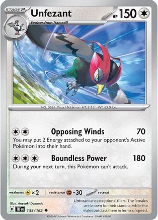 Unfezant (135/162) [Scarlet & Violet: Temporal Forces]-1