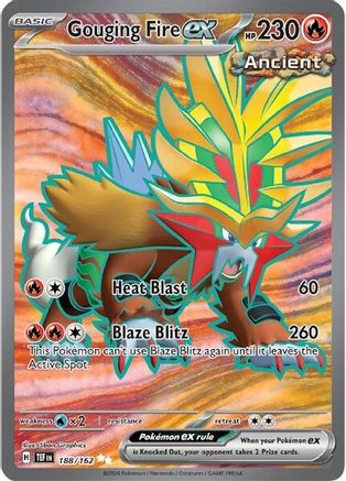 Gouging Fire ex (188/162) [Scarlet & Violet: Temporal Forces]-1