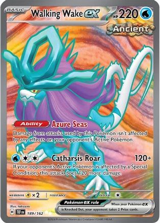 Walking Wake ex (189/162) [Scarlet & Violet: Temporal Forces]-1