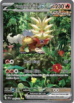 Gouging Fire ex (204/162) [Scarlet & Violet: Temporal Forces]-1
