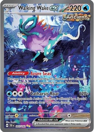 Walking Wake ex (205/162) [Scarlet & Violet: Temporal Forces]-1