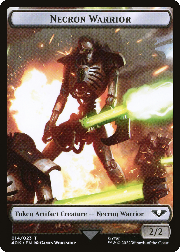 Necron Warrior (T40K-014) - Warhammer 40,000 Tokens-1