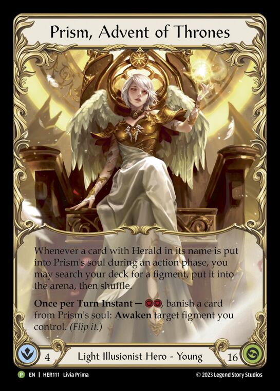 Prism, Advent of Thrones [HER111] (Promo)  Rainbow Foil-1