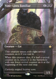 Nine-Lives Familiar (Borderless Mana Foil) [Foundations]-1