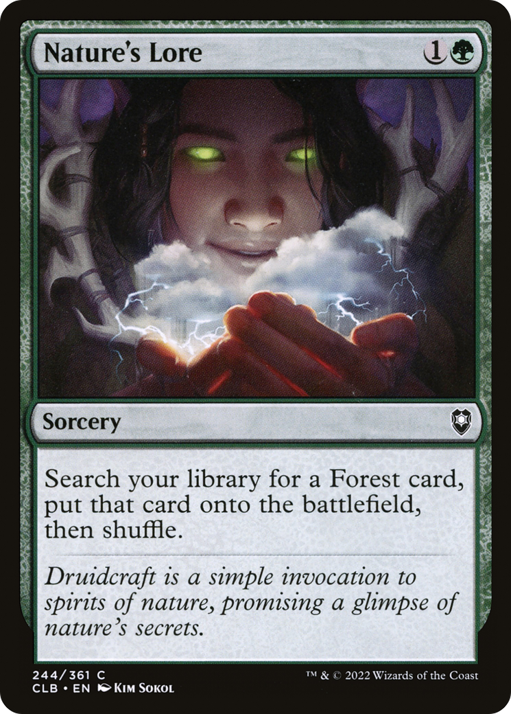 Nature's Lore [Commander Legends: Battle for Baldur's Gate]-1