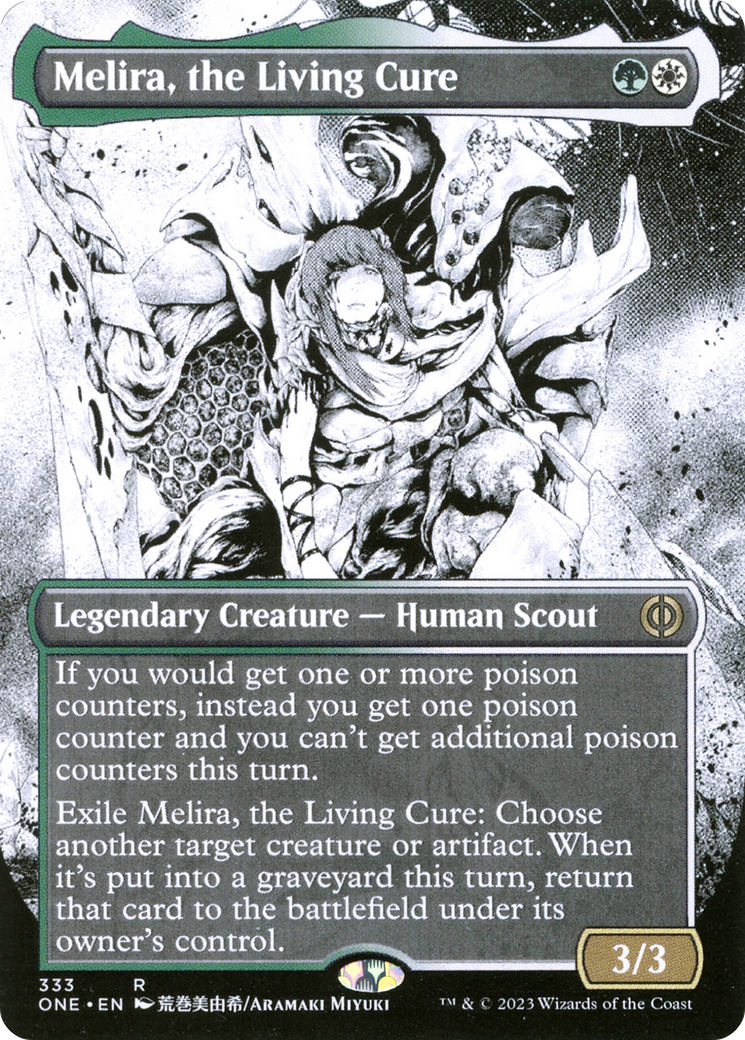 Melira, the Living Cure (Borderless Manga) [Phyrexia: All Will Be One]-1