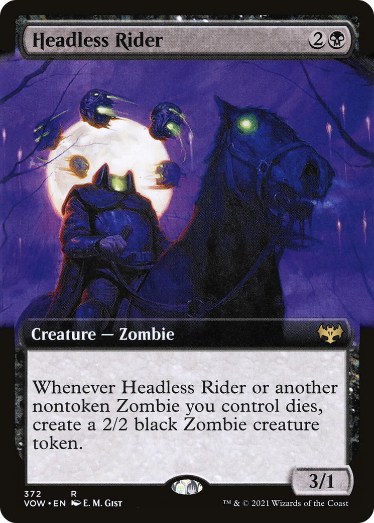 Headless Rider (Extended Art) [Innistrad: Crimson Vow]-1