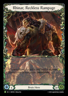 Rhinar, Reckless Rampage [HER105] (Promo)  Rainbow Foil-1