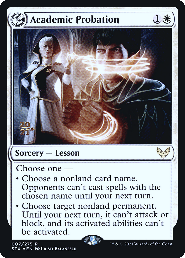 Academic Probation [Strixhaven: School of Mages Prerelease Promos]-1