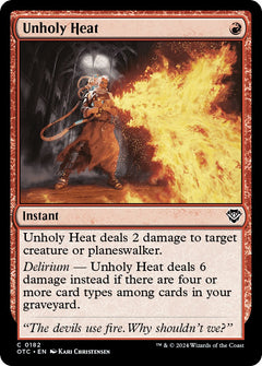 Unholy Heat [Outlaws of Thunder Junction Commander]-1