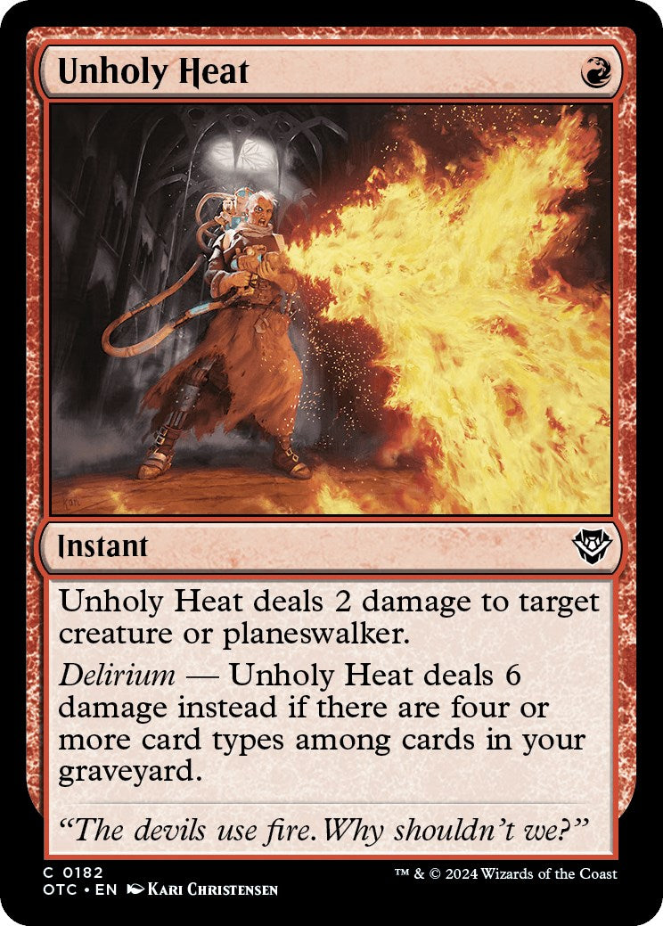 Unholy Heat [Outlaws of Thunder Junction Commander]-1