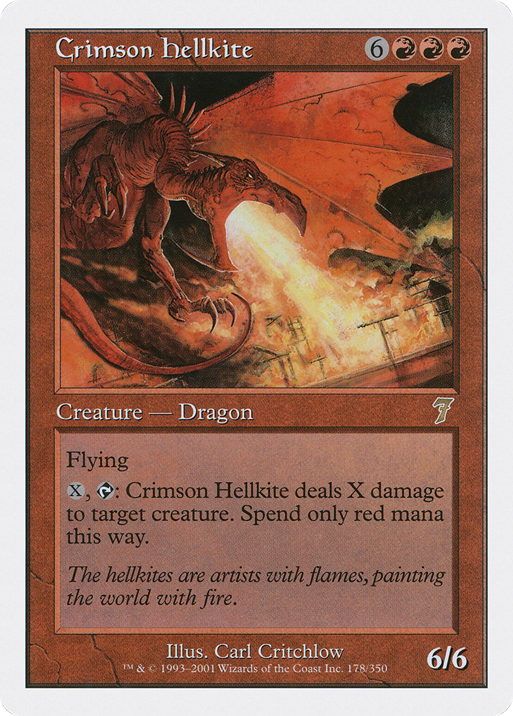 Crimson Hellkite [Seventh Edition]-1