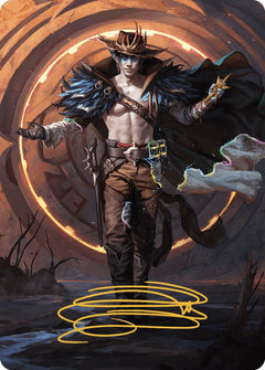 Oko, the Ringleader Art Card (29/54) (Gold-Stamped Signature) [Outlaws of Thunder Junction Art Series]-1