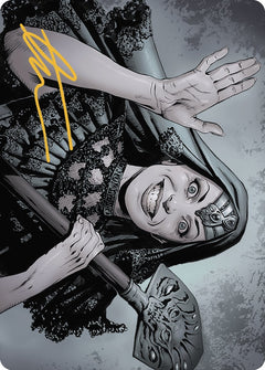 Gisa, the Hellraiser Art Card (Gold-Stamped Signature) [Outlaws of Thunder Junction Art Series]-1