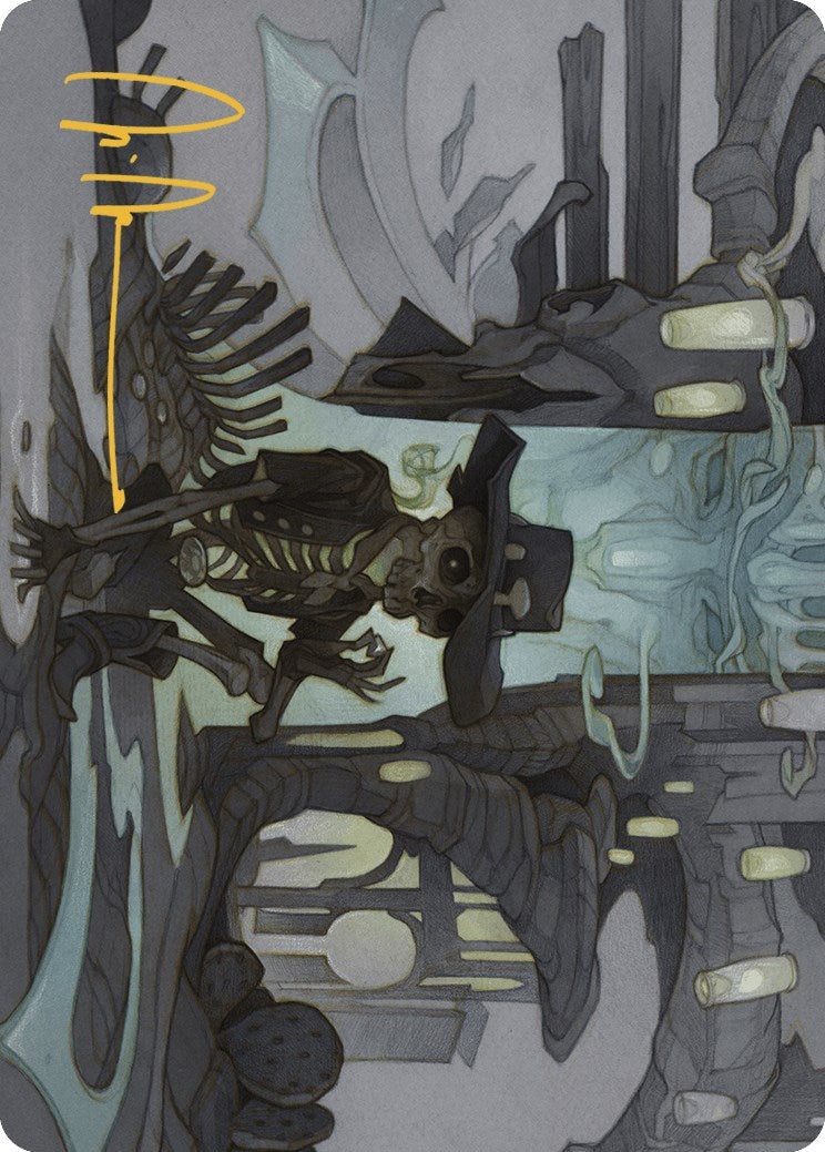 Tinybones Joins Up Art Card (Gold-Stamped Signature) [Outlaws of Thunder Junction Art Series]-1