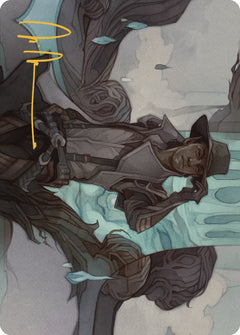 Kellan Joins Up Art Card (Gold-Stamped Signature) [Outlaws of Thunder Junction Art Series]-1