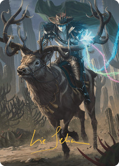 Oko, the Ringleader Art Card (54/54) (Gold-Stamped Signature) [Outlaws of Thunder Junction Art Series]-1