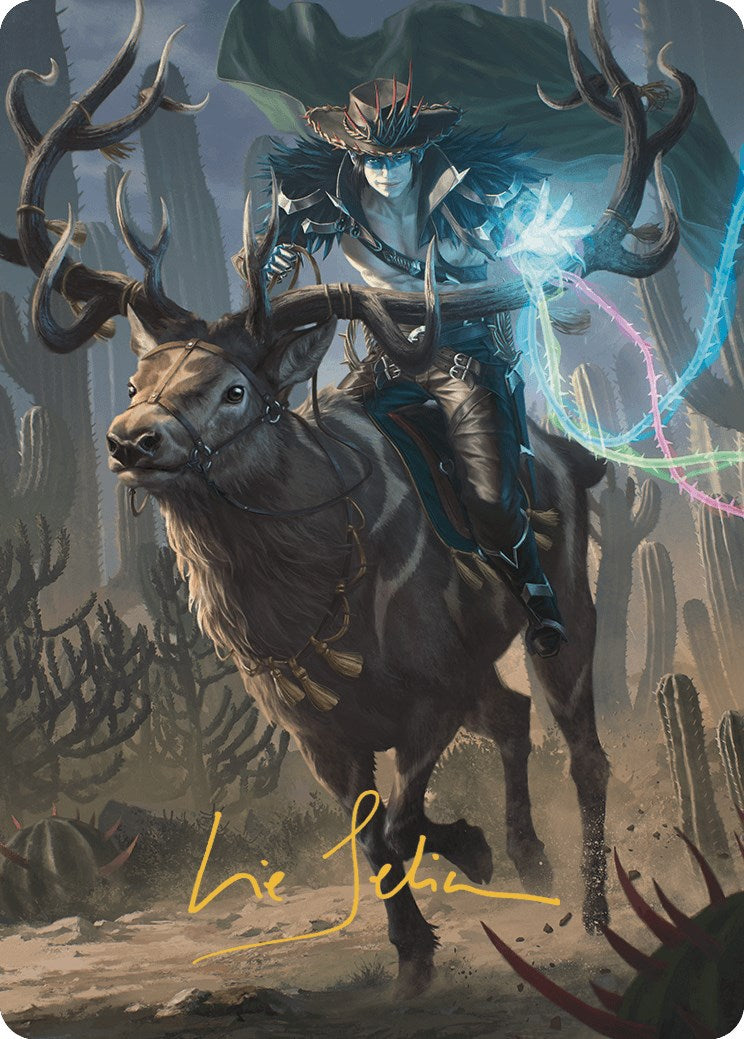 Oko, the Ringleader Art Card (54/54) (Gold-Stamped Signature) [Outlaws of Thunder Junction Art Series]-1