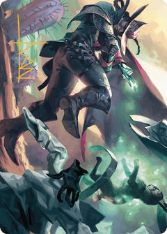Metamorphic Blast Art Card (Gold-Stamped Signature) [Outlaws of Thunder Junction Art Series]-1