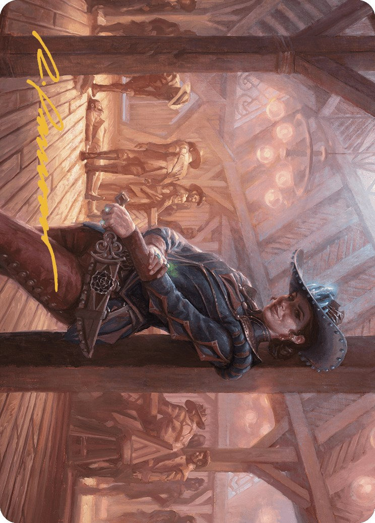 Marchesa, Dealer of Death Art Card (Gold-Stamped Signature) [Outlaws of Thunder Junction Art Series]-1