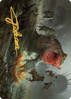The Gitrog, Ravenous Ride Art Card (Gold-Stamped Signature) [Outlaws of Thunder Junction Art Series]-1