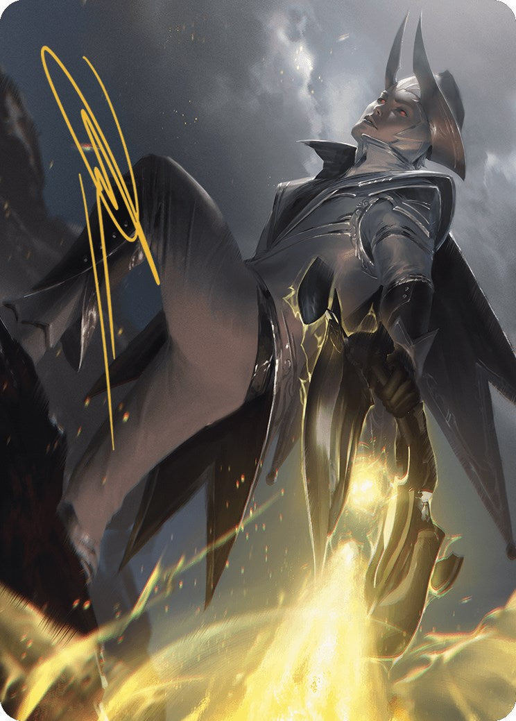 Ruthless Lawbringer Art Card (Gold-Stamped Signature) [Outlaws of Thunder Junction Art Series]-1