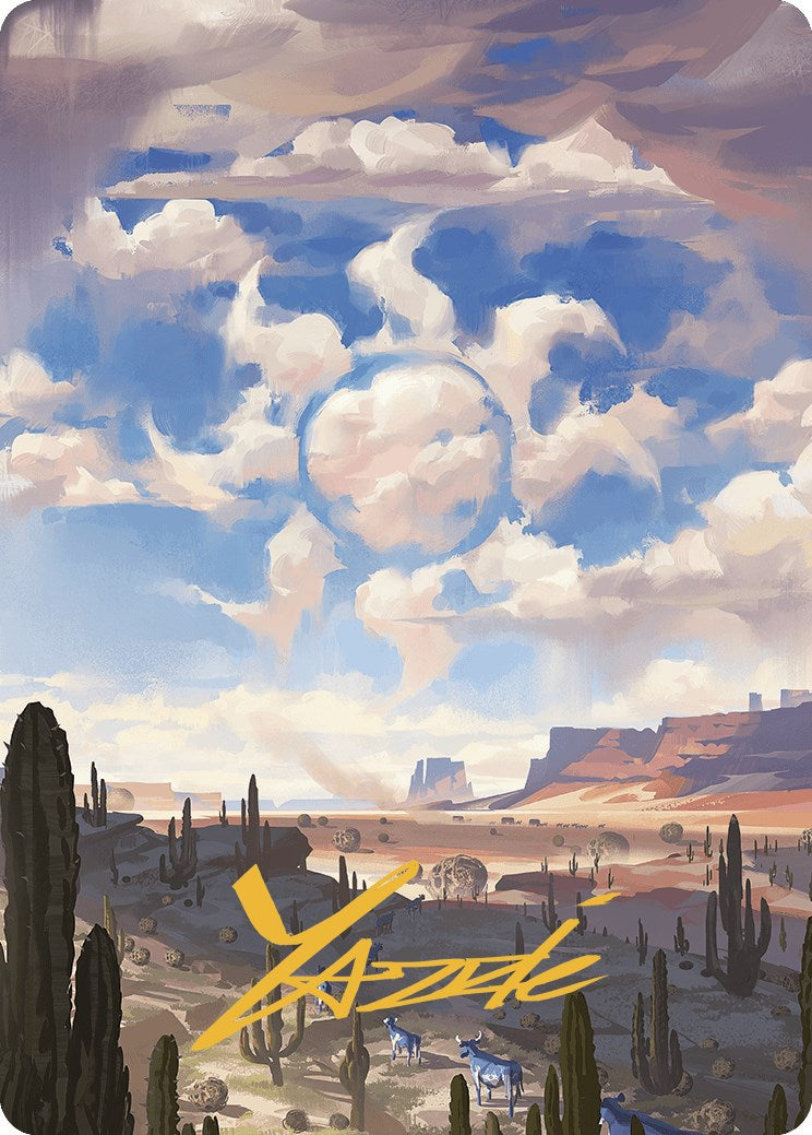 Plains Art Card (Gold-Stamped Signature) [Outlaws of Thunder Junction Art Series]-1