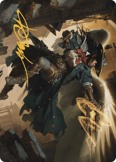 Archangel of Tithes Art Card (Gold-Stamped Signature) [Outlaws of Thunder Junction Art Series]-1