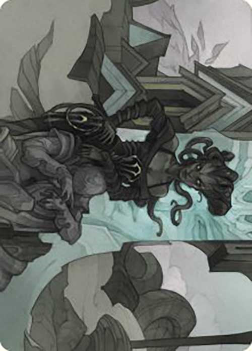 Vraska Joins Up Art Card [Outlaws of Thunder Junction Art Series]-1