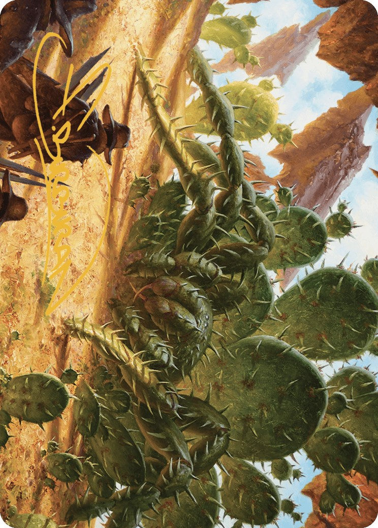 Cactarantula Art Card (Gold-Stamped Signature) [Outlaws of Thunder Junction Art Series]-1