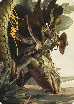 Outcaster Trailblazer Art Card (Gold-Stamped Signature) [Outlaws of Thunder Junction Art Series]-1