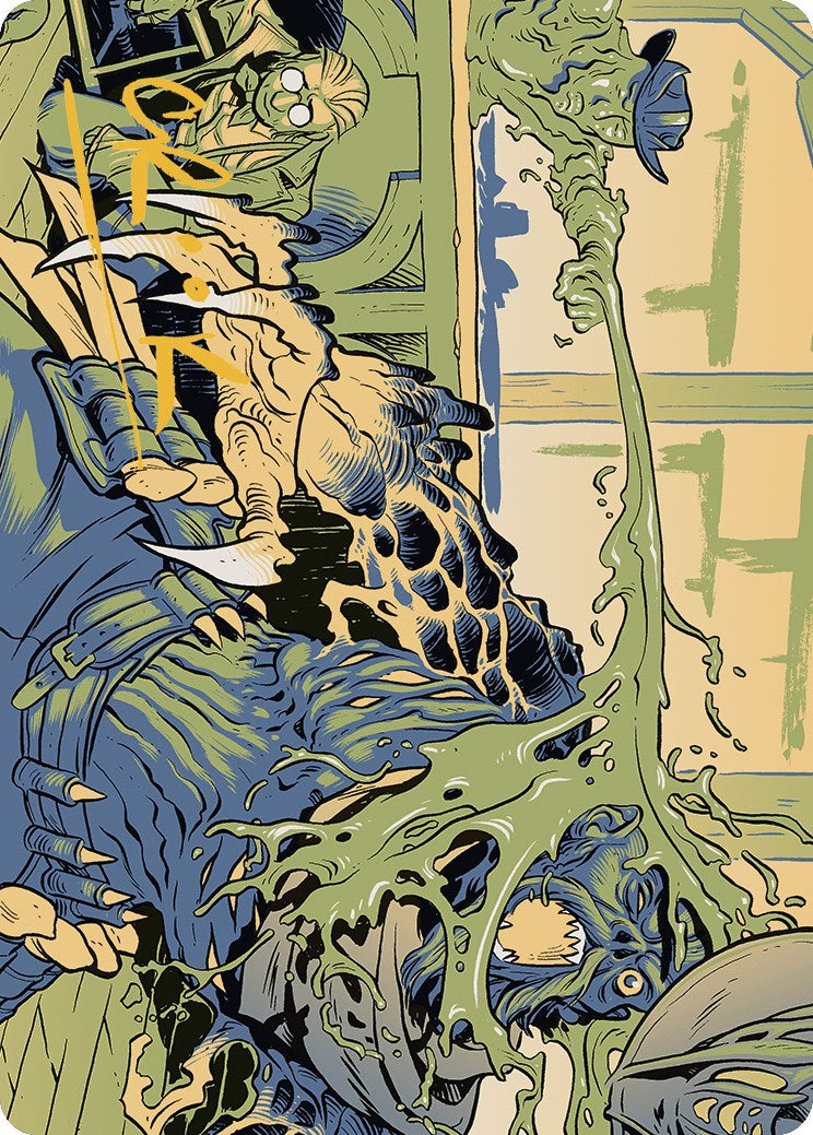 Voidslime Art Card (Gold-Stamped Signature) [Outlaws of Thunder Junction Art Series]-1