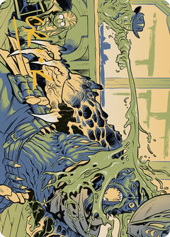 Voidslime Art Card (Gold-Stamped Signature) [Outlaws of Thunder Junction Art Series]-1