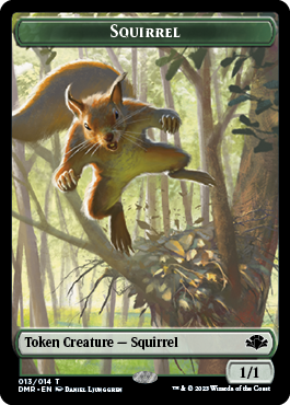 Goblin // Squirrel Double-Sided Token [Dominaria Remastered Tokens]-2