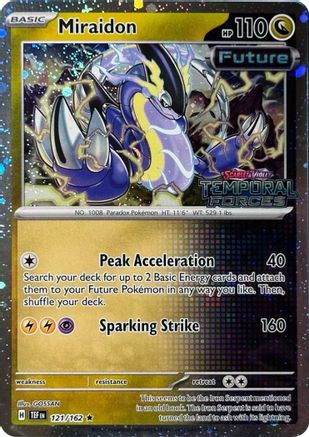 Miraidon (121/162) (Best Buy) [Scarlet & Violet: Temporal Forces]-1