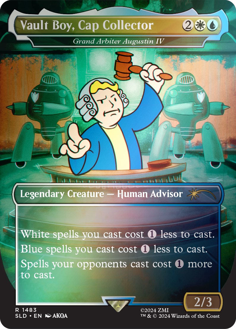 Vault Boy, Cap Collector - Grand Arbiter Augustin IV (Rainbow Foil) [Secret Lair Drop Series]-1