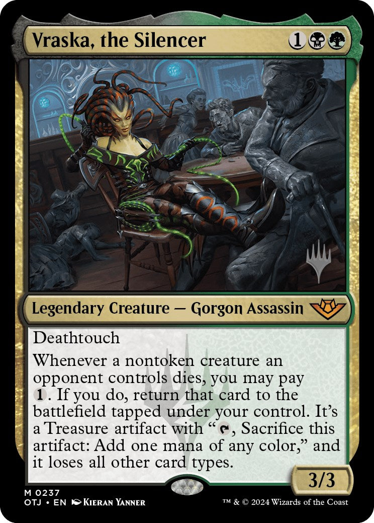 Vraska, the Silencer (Promo Pack) [Outlaws of Thunder Junction Promos]-1